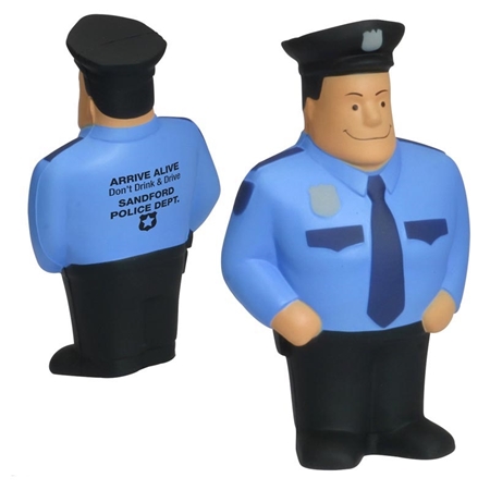 Picture of Custom Printed Policeman Stress Ball