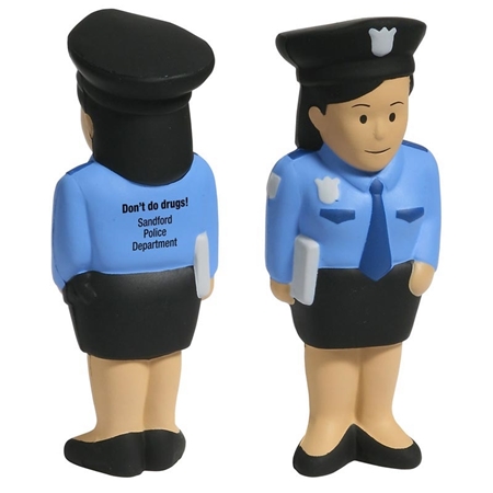 Picture of Custom Printed Police Woman Stress Ball