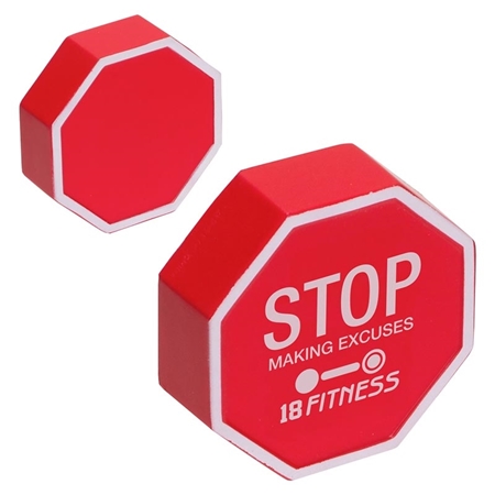 Picture of Custom Printed Stop Sign Stress Ball