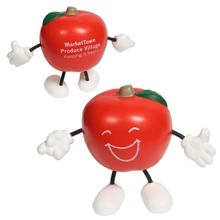 Picture of Custom Printed Apple Figure Stress Ball