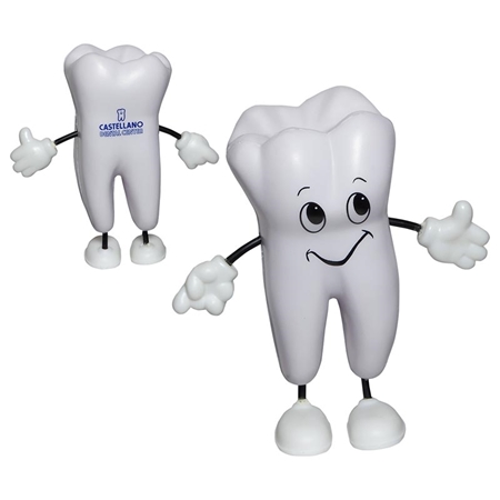 Picture of Custom Printed Tooth Figure Stress Ball