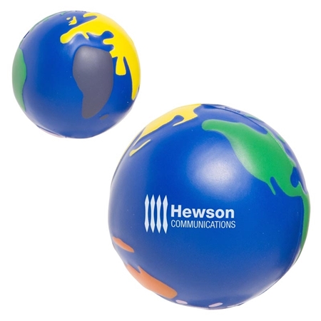 Picture of Custom Printed Multicolored Earthball Stress Ball