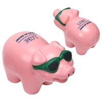 Picture of Custom Printed Cool Pig Stress Ball