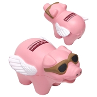 Picture of Custom Printed Flying Pig Stress Ball