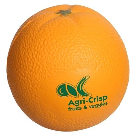 Picture of Custom Printed Orange Stress Ball