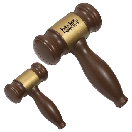 Picture of Custom Printed Gavel Stress Ball