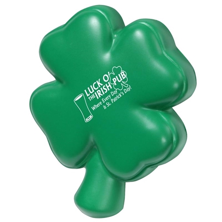 Picture of Custom Printed 4-Leaf Clover Stress Ball