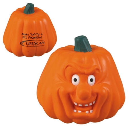 Picture of Custom Printed Pumpkin Maniacal Stress Ball