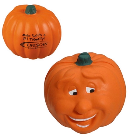 Picture of Custom Printed Pumpkin Smile Stress Ball