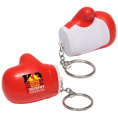 Picture of Custom Printed Boxing Glove Key Chain Stress Ball