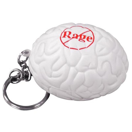 Picture of Custom Printed Brain Key Chain Stress Ball