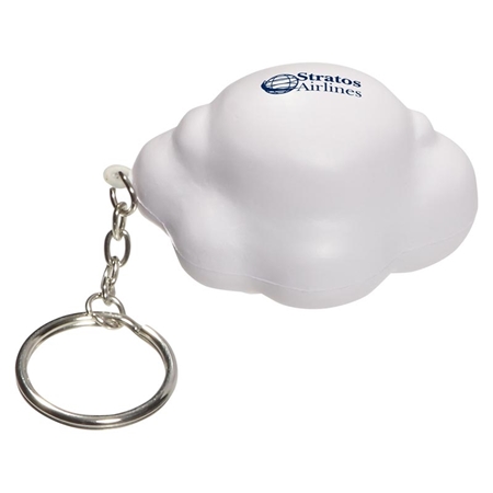 Picture of Custom Printed Cloud Key Chain Stress Ball