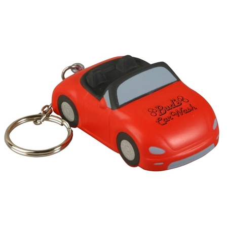 Picture of Custom Printed Convertible Car Key Chain Stress Ball