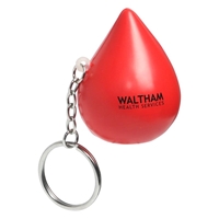 Picture of Custom Printed Droplet Key Chain Stress Ball