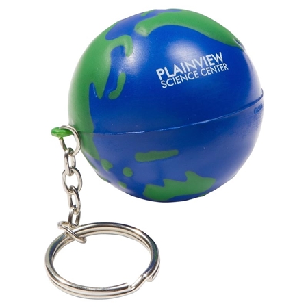 Picture of Custom Printed Earthball Key Chain Stress Ball