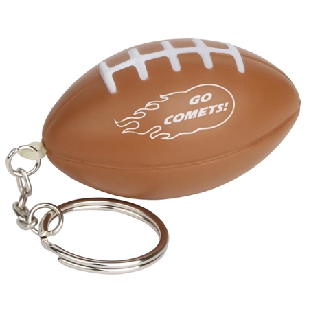 Picture of Custom Printed Football Key Chain Stress Ball