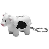 Picture of Custom Printed Milk Cow Key Chain Stress Ball