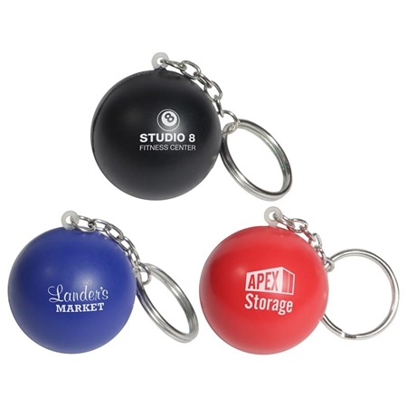 Picture of Custom Printed Stress Ball Key Chain Stress Ball