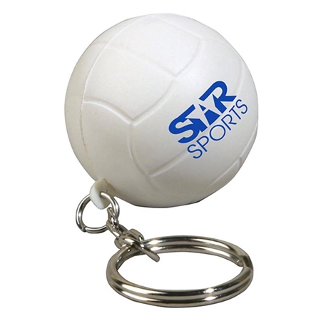 Picture of Custom Printed Volleyball Key Chain Stress Ball