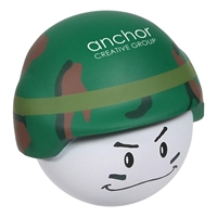 Picture of Custom Printed Soldier Mad Cap Stress Ball