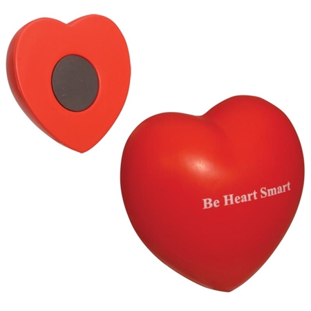 Picture of Custom Printed Valentine Heart Magnet Stress Ball