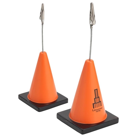 Picture of Custom Printed Construction Cone Memo Holder Stress Ball