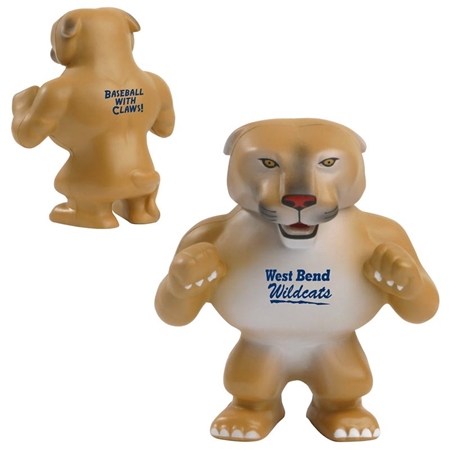 Picture of Custom Printed Wildcat-Cougar Mascot Stress Ball