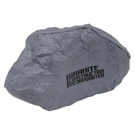 Picture of Custom Printed Gray Rock Stress Ball