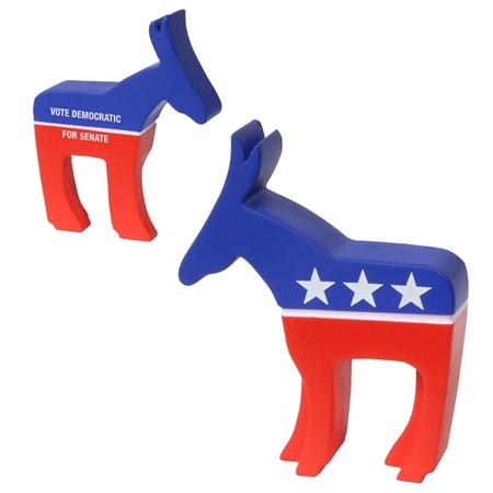 Picture of Custom Printed Democratic Donkey Stress Ball