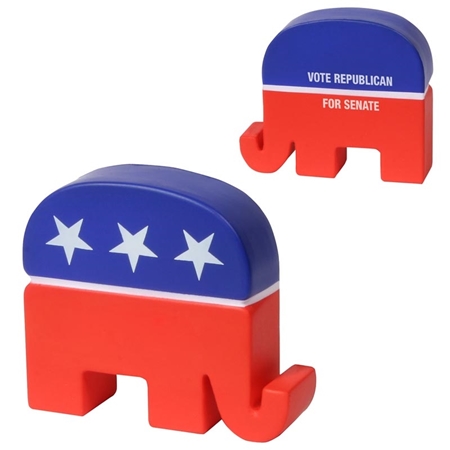 Picture of Custom Printed Republican Elephant Stress Ball