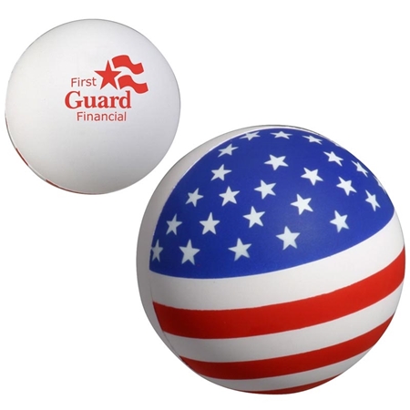 Picture of Custom Printed Patriotic Stress Ball