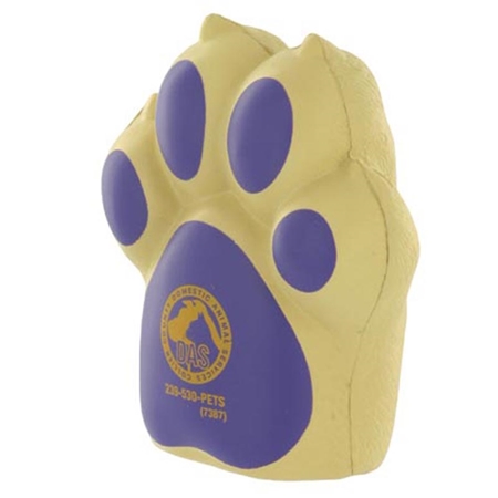 Picture of Custom Printed Dog Paw Stress Ball