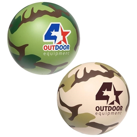 Picture of Custom Printed Camouflage Stress Ball