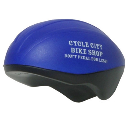 Picture of Custom Printed Bicycle Helmet Stress Ball