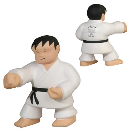 Picture of Custom Printed Karate Man Stress Ball