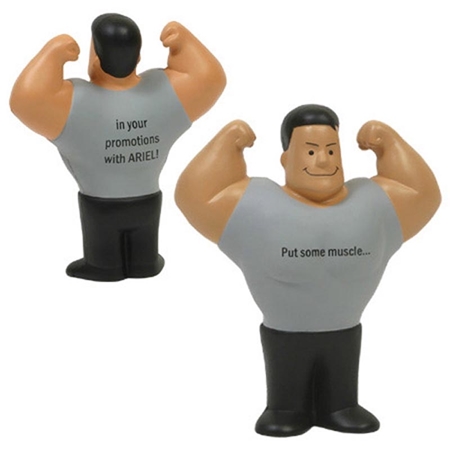 Picture of Custom Printed Muscle Man Stress Ball