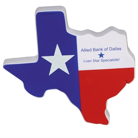 Picture of Custom Printed Lone Star State Stress Ball