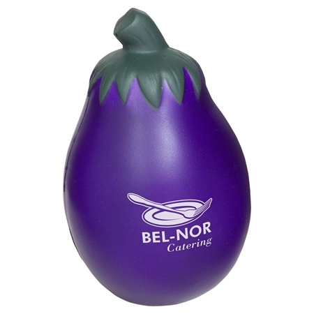 Picture of Custom Printed Eggplant Stress Ball