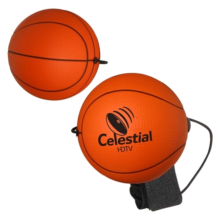 Picture of Custom Printed Basketball Yo-Yo Bungee Stress Ball