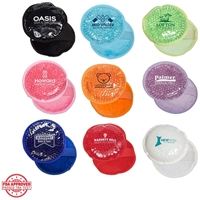 Picture of Custom Printed Plush Round Gel Beads Hot/Cold Pack