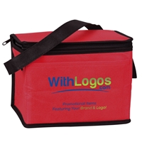 Picture of Custom Printed Full Color 6 Pack Nonwoven Cooler Bag