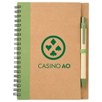 Picture of Custom Printed Eco Spiral Notebook and Pen